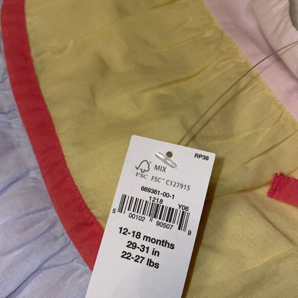 12-18m NWT Gap  Color Block Sundress - Picture 6 of 7
